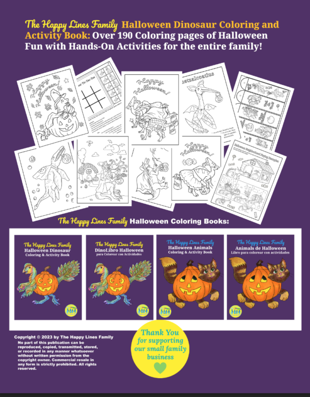 Happy Lines Family Activity and Coloring book